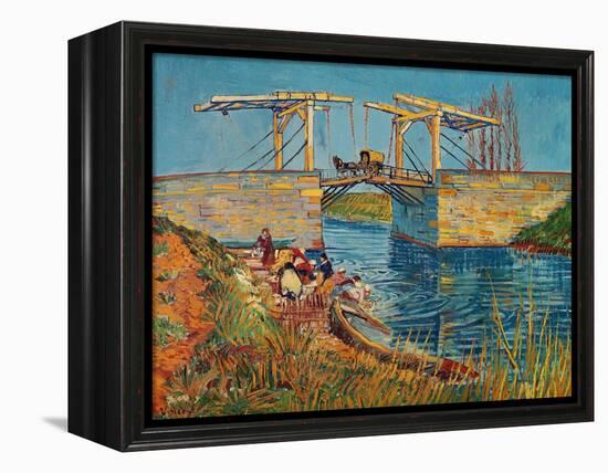 The Drawbridge at Arles with a Group of Washerwomen, c.1888-Vincent van Gogh-Framed Premier Image Canvas