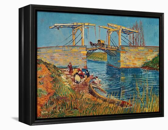 The Drawbridge at Arles with a Group of Washerwomen, c.1888-Vincent van Gogh-Framed Premier Image Canvas