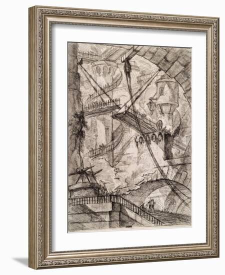 The Drawbridge-Giovanni Battista Piranesi-Framed Giclee Print