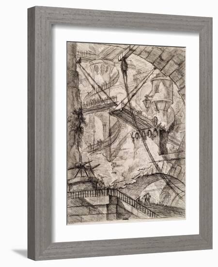 The Drawbridge-Giovanni Battista Piranesi-Framed Giclee Print