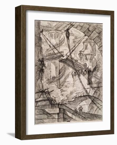 The Drawbridge-Giovanni Battista Piranesi-Framed Giclee Print