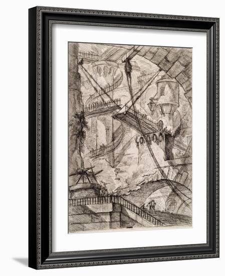 The Drawbridge-Giovanni Battista Piranesi-Framed Giclee Print