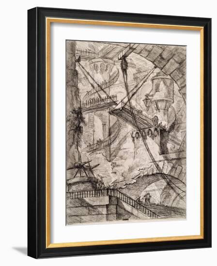 The Drawbridge-Giovanni Battista Piranesi-Framed Giclee Print