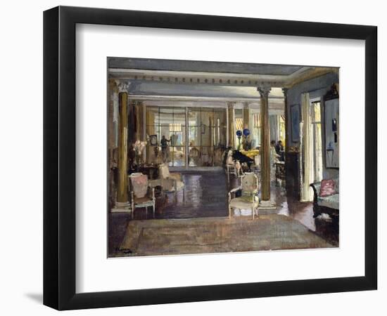 The Drawing Room, Falconhead, 1917-Sir John Lavery-Framed Giclee Print