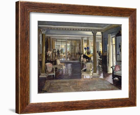 The Drawing Room, Falconhead, 1917-Sir John Lavery-Framed Giclee Print