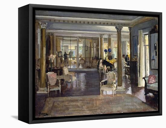 The Drawing Room, Falconhead, 1917-Sir John Lavery-Framed Premier Image Canvas