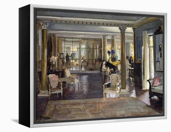 The Drawing Room, Falconhead, 1917-Sir John Lavery-Framed Premier Image Canvas