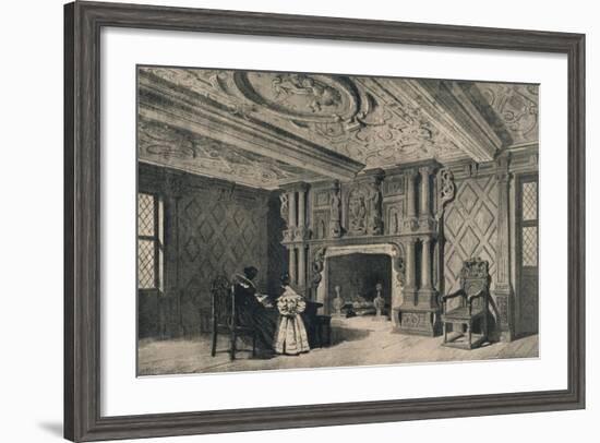 The Drawing-Room, Park Hall, Shropshire, 1915-CJ Richardson-Framed Giclee Print