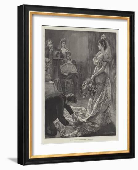 The Drawing-Room, Photographing a Debutante-Edward Frederick Brewtnall-Framed Giclee Print