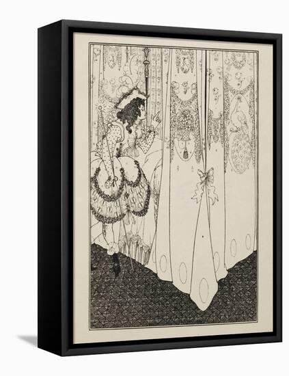 The Dream from a book of fifty drawings, 1899 drawing-Aubrey Beardsley-Framed Premier Image Canvas