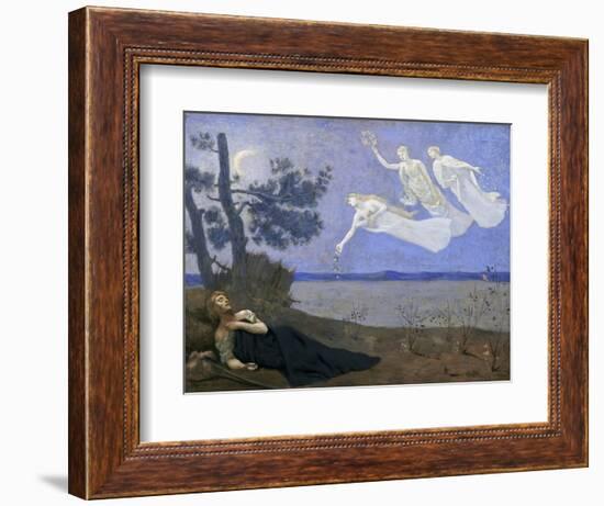 The Dream: "In His Sleep He Saw Love, Glory and Wealth Appear to Him," 1883-Pierre Puvis de Chavannes-Framed Giclee Print