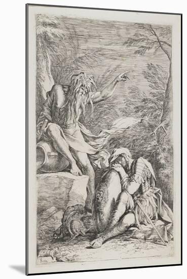 The Dream of Aenëas, C. 1663-1664-Salvator Rosa-Mounted Giclee Print