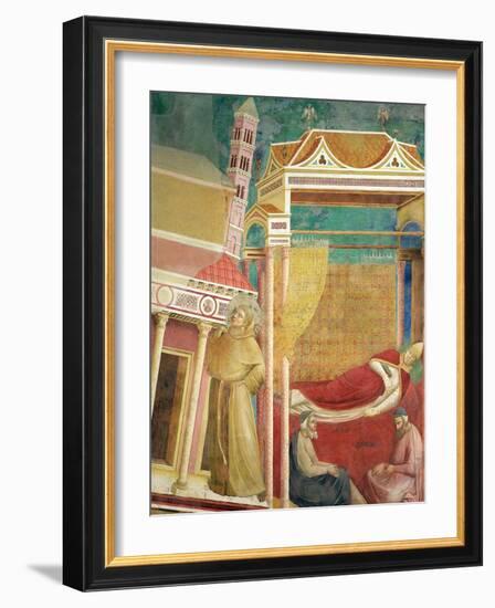 The Dream of Innocent III, 1297-99-Giotto di Bondone-Framed Giclee Print