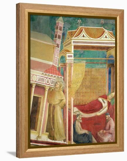 The Dream of Innocent III, 1297-99-Giotto di Bondone-Framed Premier Image Canvas