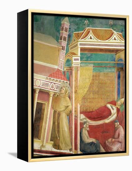 The Dream of Innocent III, 1297-99-Giotto di Bondone-Framed Premier Image Canvas