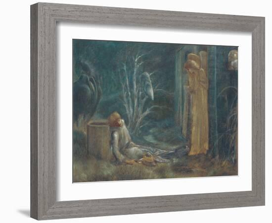 The Dream of Lancelot-Edward Burne-Jones-Framed Giclee Print