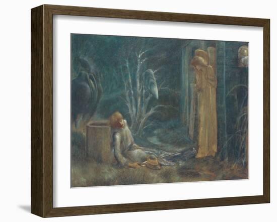 The Dream of Lancelot-Edward Burne-Jones-Framed Giclee Print