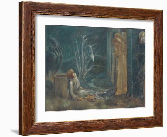 The Dream of Lancelot-Edward Burne-Jones-Framed Giclee Print