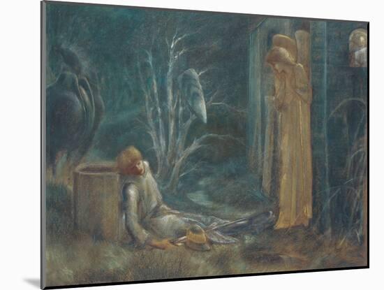 The Dream of Lancelot-Edward Burne-Jones-Mounted Giclee Print