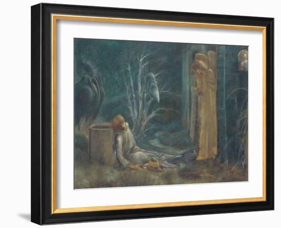 The Dream of Lancelot-Edward Burne-Jones-Framed Giclee Print