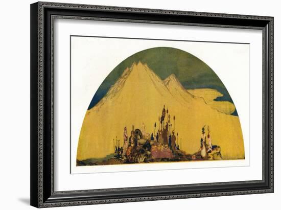 'The Dream of Maxen Wledig. Emperor of Rome', c1914-George Sheringham-Framed Giclee Print