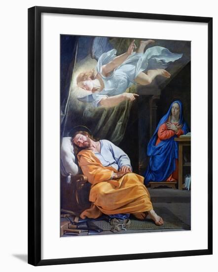 The Dream of Saint Joseph, C1636-Philippe De Champaigne-Framed Giclee Print