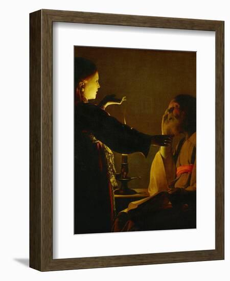 The Dream of Saint Joseph, circa 1635-1640-Georges de La Tour-Framed Giclee Print