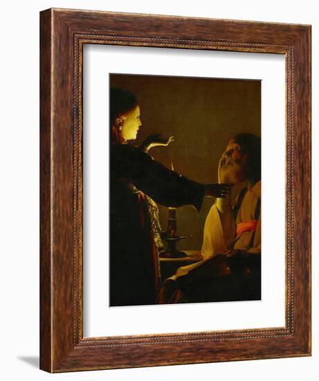 The Dream of Saint Joseph, circa 1635-1640-Georges de La Tour-Framed Giclee Print