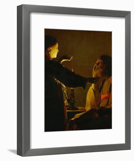 The Dream of Saint Joseph, circa 1635-1640-Georges de La Tour-Framed Giclee Print