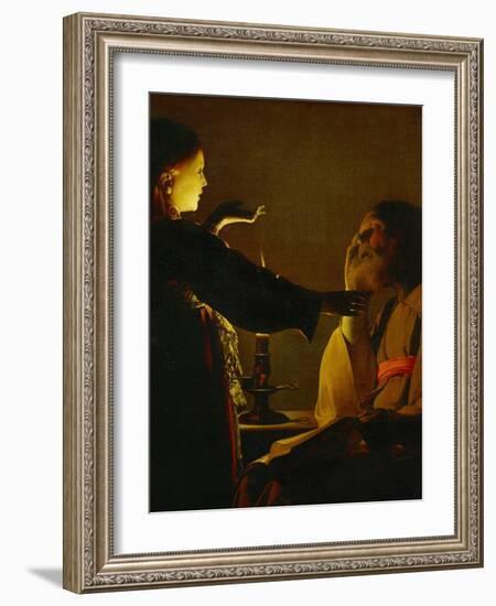 The Dream of Saint Joseph, circa 1635-1640-Georges de La Tour-Framed Giclee Print