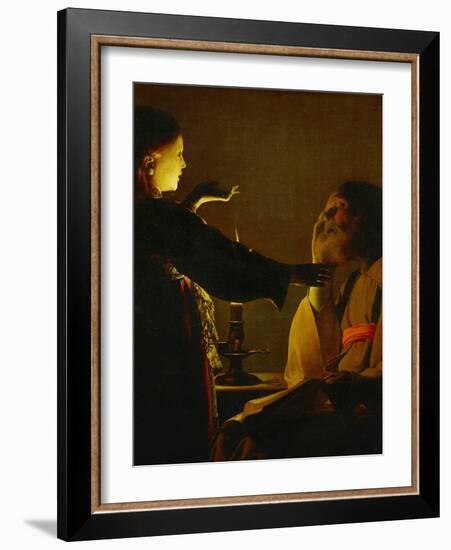 The Dream of Saint Joseph, circa 1635-1640-Georges de La Tour-Framed Giclee Print