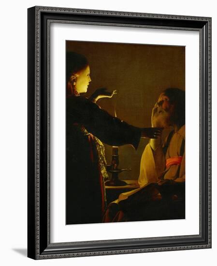 The Dream of Saint Joseph, circa 1635-1640-Georges de La Tour-Framed Giclee Print