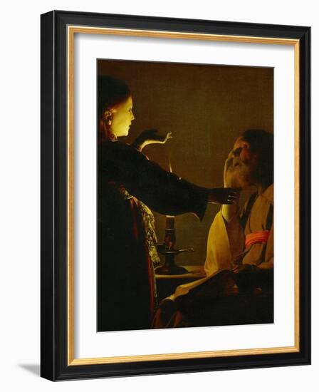 The Dream of Saint Joseph, circa 1635-1640-Georges de La Tour-Framed Giclee Print