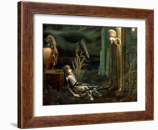 The Dream of Sir Lancelot at the Chapel of the Holy Grail, 1896-Edward Burne-Jones-Framed Giclee Print