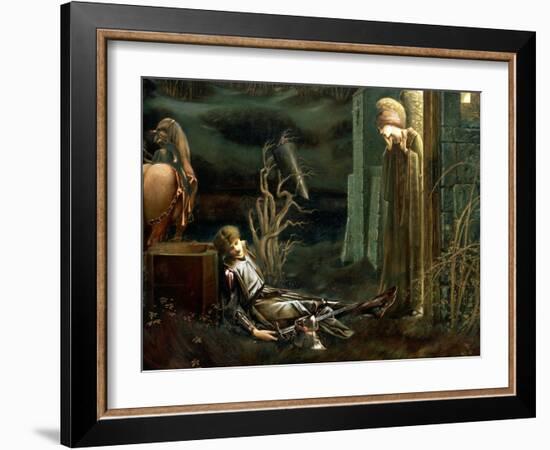 The Dream of Sir Lancelot at the Chapel of the Holy Grail, 1896-Edward Burne-Jones-Framed Giclee Print