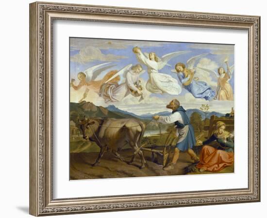 The Dream of St. Isidor, 1839-Josef von Fuhrich-Framed Giclee Print