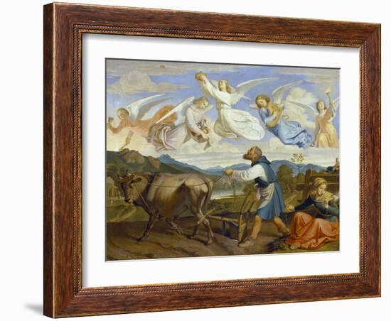 The Dream of St. Isidor, 1839-Josef von Fuhrich-Framed Giclee Print