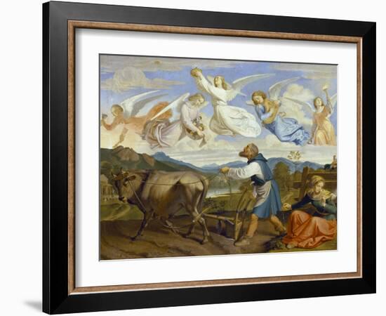 The Dream of St. Isidor, 1839-Josef von Fuhrich-Framed Giclee Print