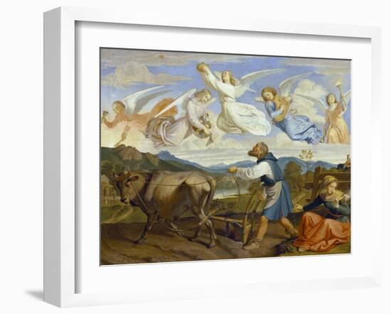 The Dream of St. Isidor, 1839-Josef von Fuhrich-Framed Giclee Print