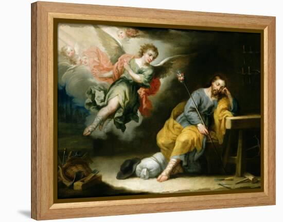 The Dream of St.Joseph-Domingo Martinez-Framed Premier Image Canvas