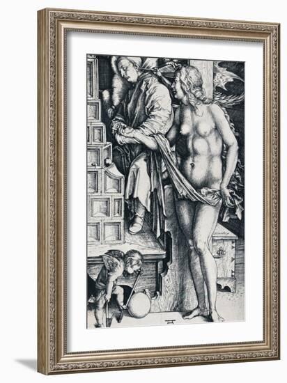 The Dream of the Doctor, 1497-1498-Albrecht Dürer-Framed Giclee Print