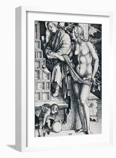 The Dream of the Doctor, 1497-1498-Albrecht Dürer-Framed Giclee Print