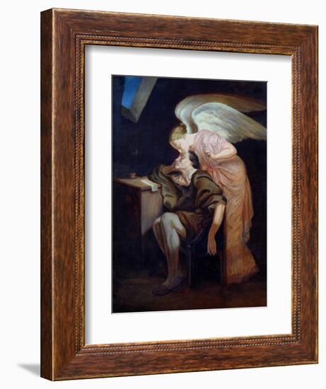 The Dream of the Poet Or, the Kiss of the Muse, 1859-60-Paul Cézanne-Framed Giclee Print