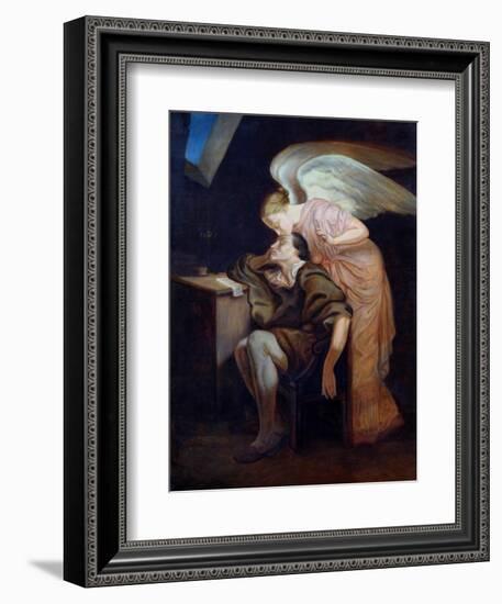 The Dream of the Poet Or, the Kiss of the Muse, 1859-60-Paul Cézanne-Framed Giclee Print