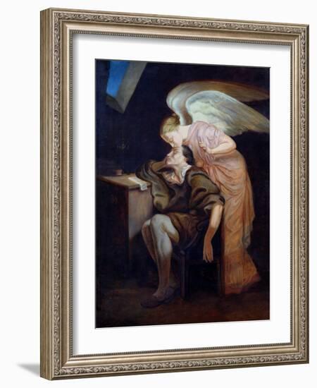 The Dream of the Poet Or, the Kiss of the Muse, 1859-60-Paul Cézanne-Framed Giclee Print