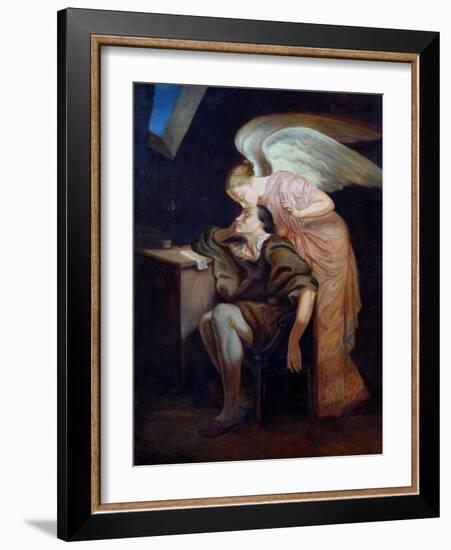 The Dream of the Poet Or, the Kiss of the Muse, 1859-60-Paul Cézanne-Framed Giclee Print