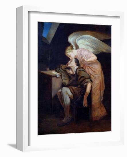 The Dream of the Poet Or, the Kiss of the Muse, 1859-60-Paul Cézanne-Framed Giclee Print