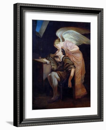 The Dream of the Poet Or, the Kiss of the Muse, 1859-60-Paul Cézanne-Framed Giclee Print