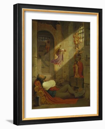 The Dream of the Prisoner, 1836-Moritz Von Schwind-Framed Giclee Print