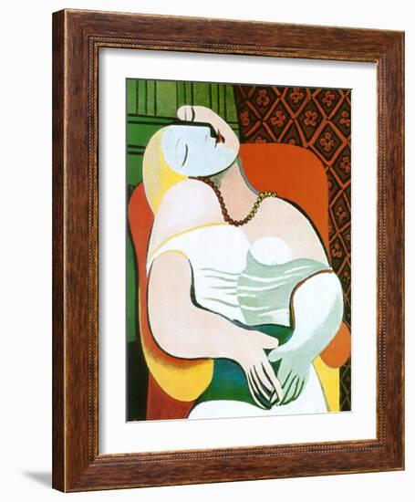 The Dream-Pablo Picasso-Framed Art Print